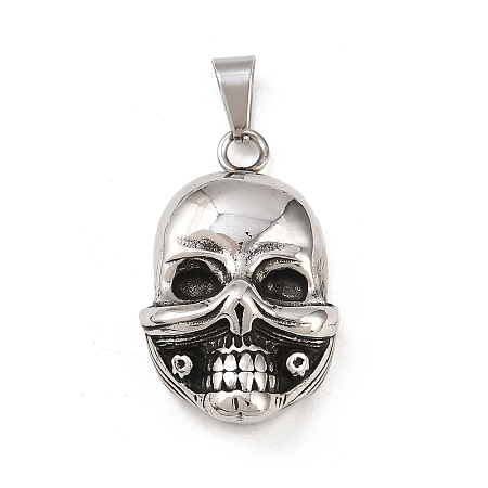Hand Polished 304 Stainless Steel Pendants STAS-Z171-18AS-1