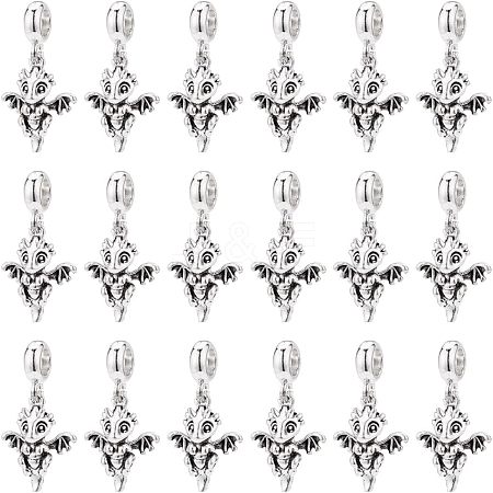 CHGCRAFT 36Pcs Tibetan Style Alloy European Dangle Charms FIND-CA0005-60-1