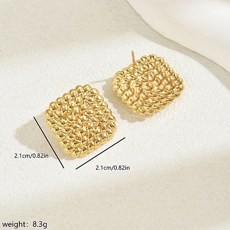 Geometric Stainless Steel Stud Earrings for Women EX7341-4-1