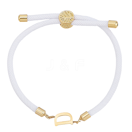 1pc Adjustable Nylon Cord Slider Bracelets for Women BJEW-LP0001-33D-G-1