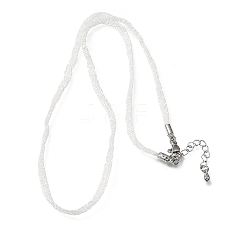 3.5MM Polyester Metallic Cord Braided Cord Necklace Making FB-CBAA152-01P-10-1