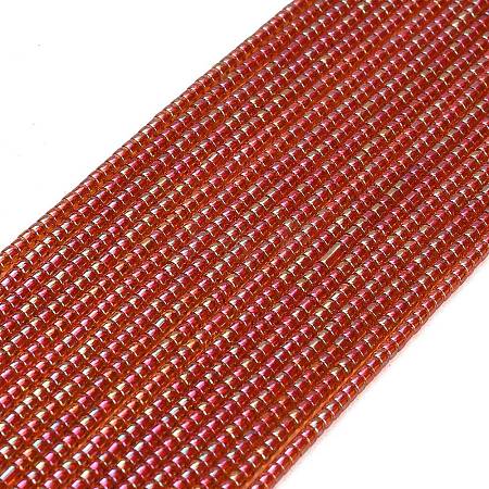 Electroplate Glass Beads Strands GL-CBAA615-01J-1