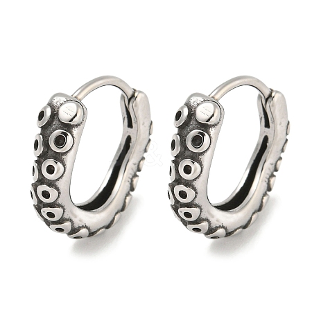 316 Surgical Stainless Steel Hoop Earrings EJEW-D096-09K-AS-1