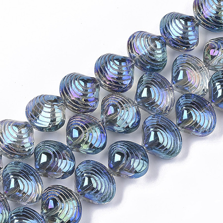 Electroplate Glass Beads Strands EGLA-S189-002B-01-1