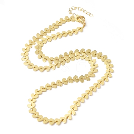 Brass Cobs Chain Necklaces for Women NJEW-G100-02G-1
