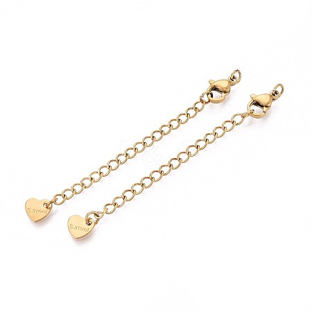 304 Stainless Steel Curb Chain Extender X-STAS-G310-06G-1