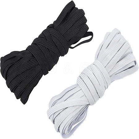 1/4 inch Flat Braided Elastic Rope Cord EC-NB0001-02-1