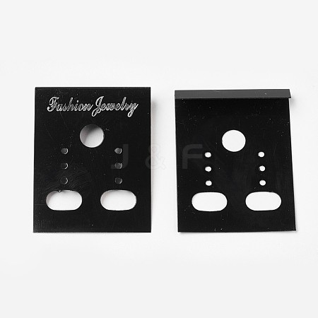 Plastic Earring Display Card BCOF-WH0001-02-1