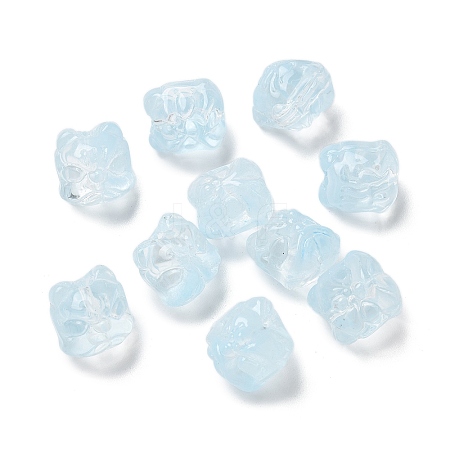 Baking Paint Transparent Glass Beads X1-GLAA-C035-01P-1