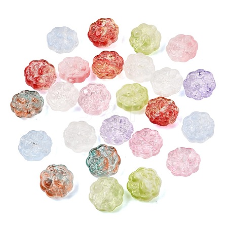 Transparent Handmade Lampwork Beads LA-CBA3B34-03-1