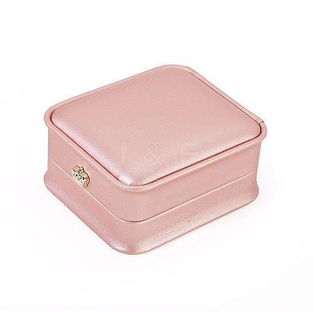 PU Leather Necklace Pendant Gift Boxes LBOX-TADJ0001-01B-1