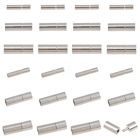 30Pcs 3 Styles Brass Bayonet Clasps KK-YW0004-52-1
