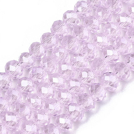 Electroplate Glass Beads Strands EGLA-A044-T6mm-A10-1