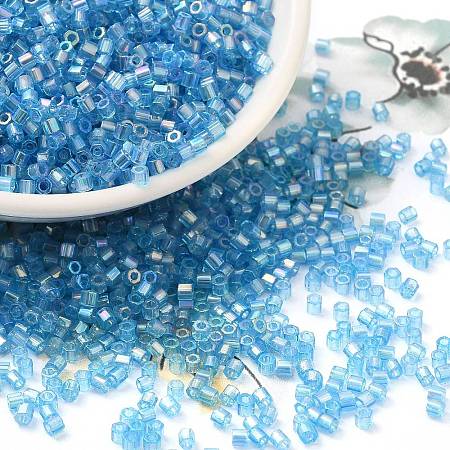 Transparent Colours AB Glass Seed Beads SEED-S042-19B-04-1