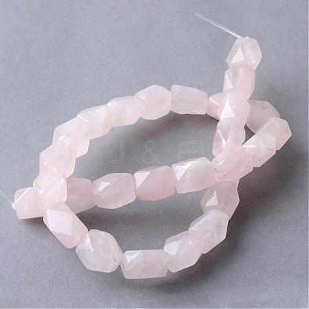 Natural Rose Quartz Beads Strands G-R356-14-1