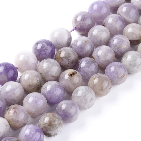 Natural Amethyst Beads Strands X-G-L555-01-10mm-1