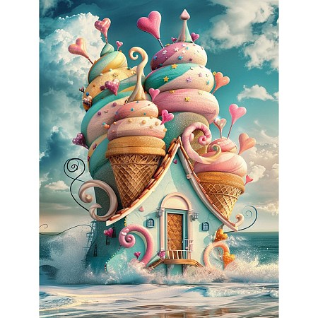 Ice Cream Shack DIY Diamond Painting Kit PW-WGD8D8E-08-1