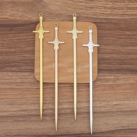 Sword Alloy Hair Sticks PW-WG0B211-05-1