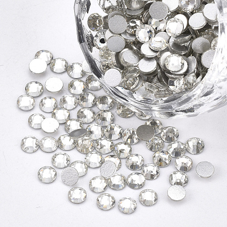 Glass Rhinestone Flat Back Cabochons RGLA-S002-04SS-37-1