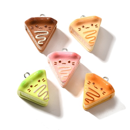 Cute Opaque Resin Pendants RESI-S014-01-1