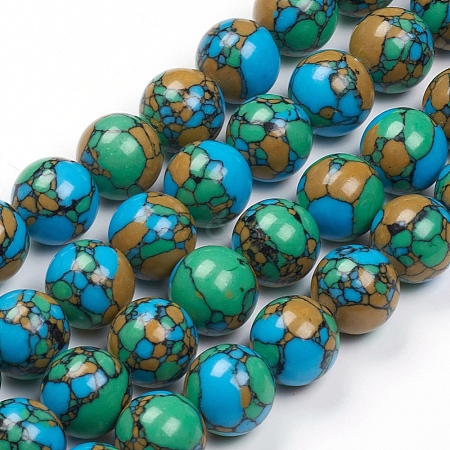 Synthetic Turquoise Beads Strands X-TURQ-G832-04-8mm-1