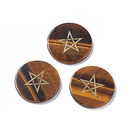 Natural Tiger Eye Cabochons G-P491-08A-1