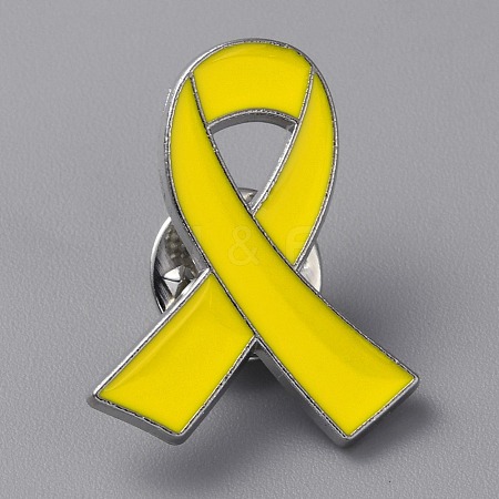Ribbon Enamel Pins JEWB-WH0022-88A-1