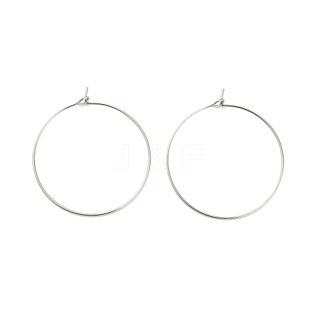 Brass Hoop Earring Findings LS-KK-R112-038E-1