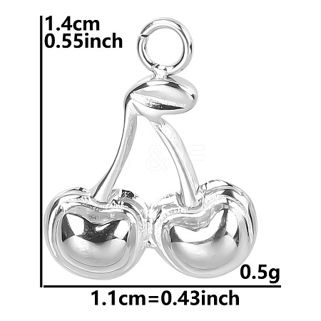 Anti-Tarnish 304 Stainless Steel Pendants PW-WG119E5-01-1