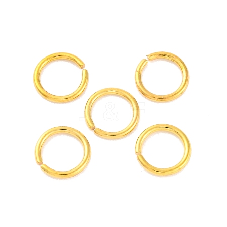 Brass Open Jump Rings KK-G514-01F-G-1