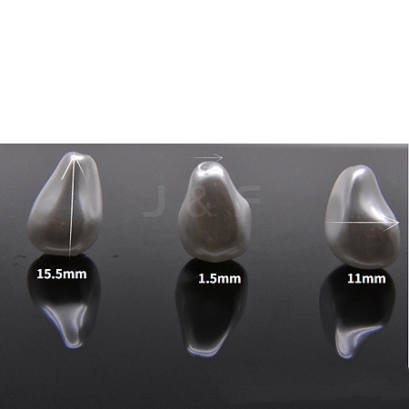 Baking Paint Pearlized Glass Pearl Beads FIND-WH0152-454E-1