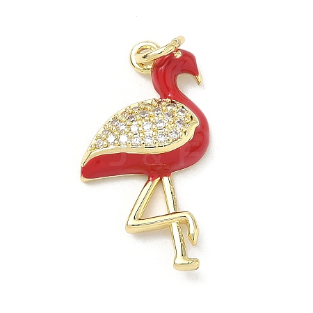 Brass Micro Pave Cubic Zirconia Pendants KK-H255-14A-G02-1