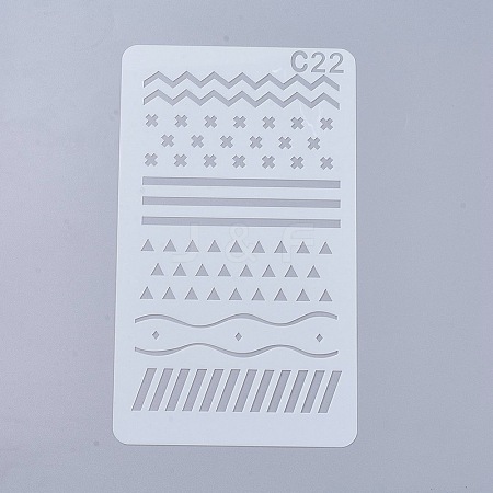Plastic Reusable Drawing Painting Stencils Templates DIY-WH0047-22-1