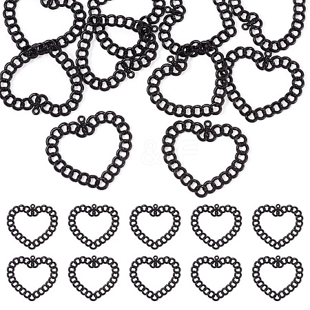 10Pcs Spray Painted Alloy Pendants FIND-TA0010-47C-1