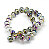 Electroplate Glass Beads Strands X-EGLA-Q069-A02-3