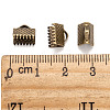 Iron Ribbon Crimp Ends E004Y-AB-3
