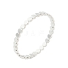 925 Sterling Silver Flat Beaded Finger Rings for Women RJEW-NH0002-01A-S-4