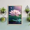 Lotus Flower Pattern Fancy Theme DIY Diamond Painting Kit PW-WG94484-04-1