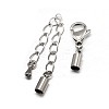 Tarnish Resistant Stainless Steel Chain Extenders and Lobster Claw Clasps STAS-M188-05-2