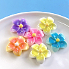 50Pcs 5 Colors Opaque Resin Cabochons FIND-SC0020-81-7