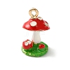 Alloy Enamel Pendants AL-CBA02ED-03G-B-1
