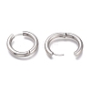 Tarnish Resistant 201 Stainless Steel Huggie Hoop Earrings EJEW-L256-05R-P-3