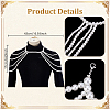 Imitation Pearl Round Beaded Shoulder Body Chains for Women AJEW-WH0816-462P-2