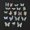 40Pcs 20 Styles PET Adhesive Waterproof Stickers Set LS-DIY-K032-50B-4