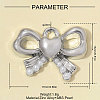 Zinc Alloy with ABS Plastic Imitation Pearl Pendants AL-OY001-35P-2