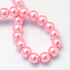 Baking Painted Pearlized Glass Pearl Round Bead Strands HY-Q003-10mm-53-A-3