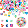 90~120Pcs 6 Style Handmade Polymer Clay Beads CLAY-PH0001-39-1