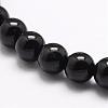 Natural Black Onyx Beads Strands G-A163-05-6mm-3