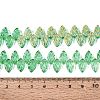 Electroplate Transparent Glass Beads Strands EGLA-N056-03A-11-4