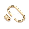 Brass Screw Carabiner Lock Charms KK-T047-07G-3